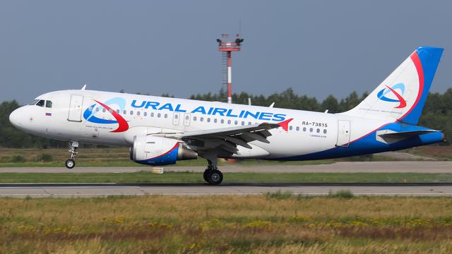 RA-73815:Airbus A319:Уральские авиалинии